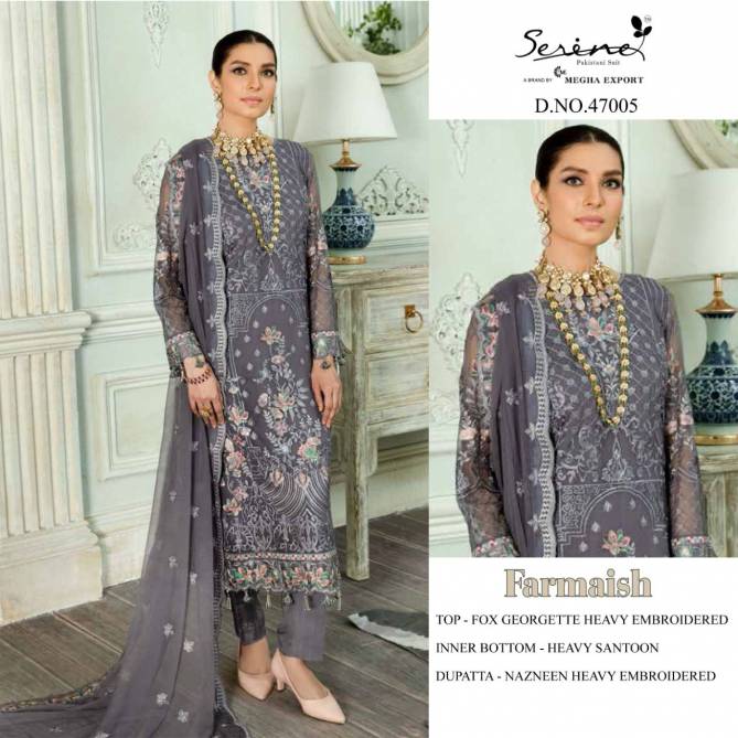 Serene Farmaish Fancy Festival Wear Georgette Pakistani Salwar Kameez Collection